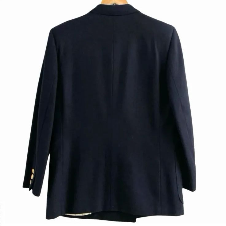 ヴィンテージ Christian Dior クリスチャンディオール 金釦 ダブル 紺