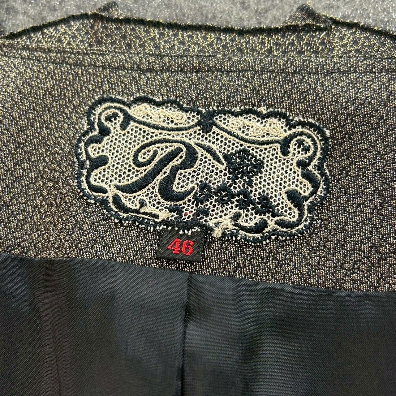 import Rossa インポートロッサ ベスト 花柄 レース ウール混