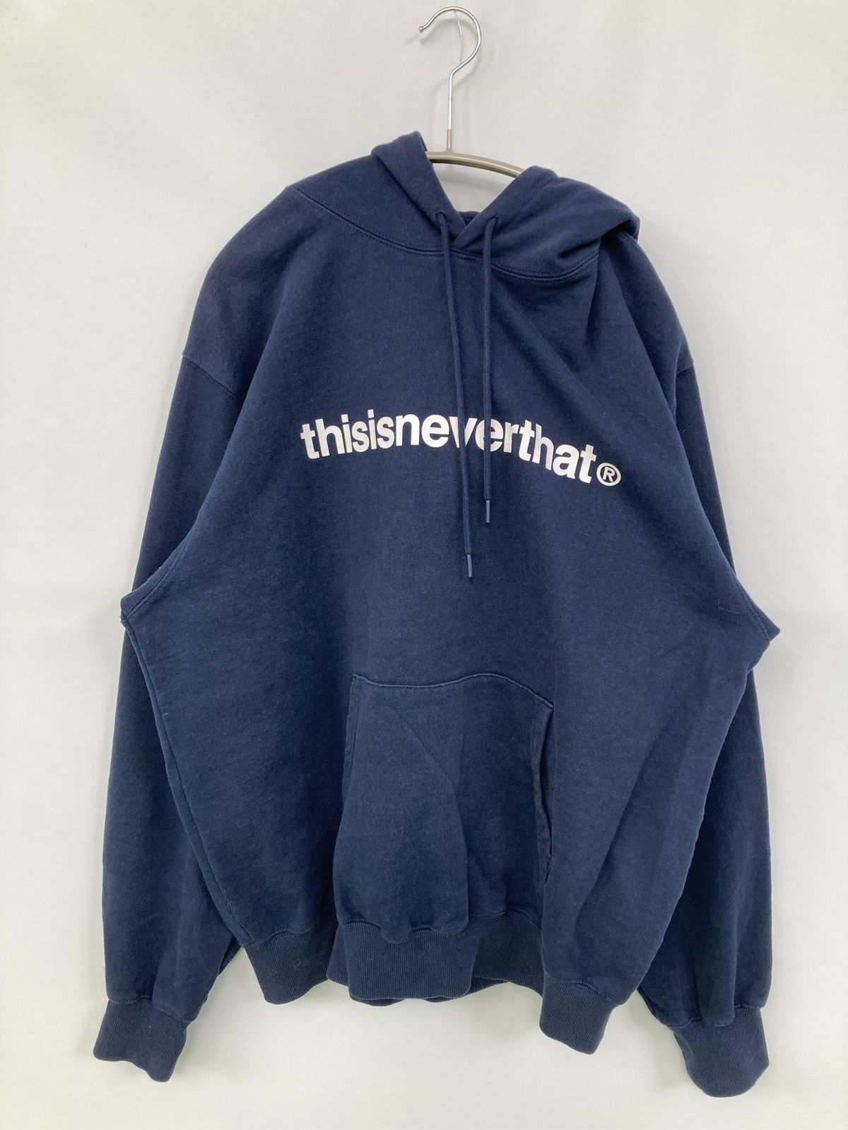 thisisneverthat ディスイズネバーザット パーカー L ネイビー 前面