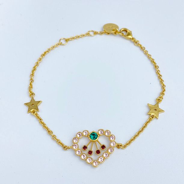 Christian Dior クリスチャンディオール ハートモチーフ ブレスレット 