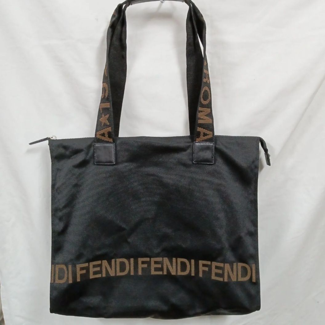FENDI ナイロン ロゴ トートバッグ OLDFENDI - メルカリ