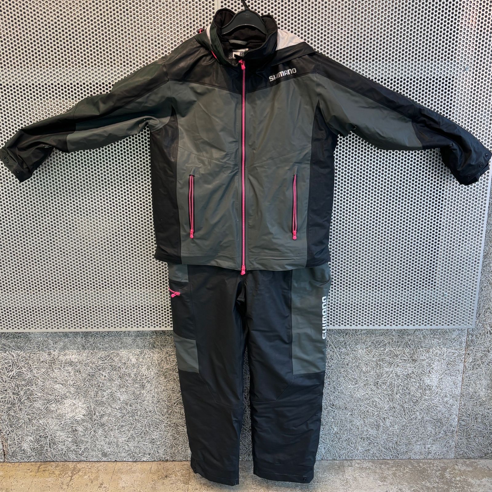 シマノ(SHIMANO) マリンコールド ウェザースーツ EX グレーブラック XL