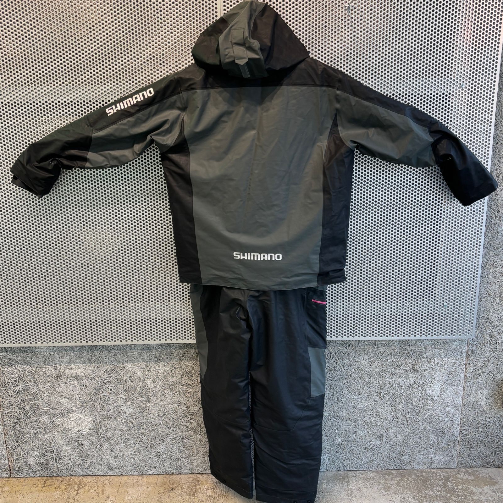シマノ(SHIMANO) マリンコールド ウェザースーツ EX グレーブラック XL