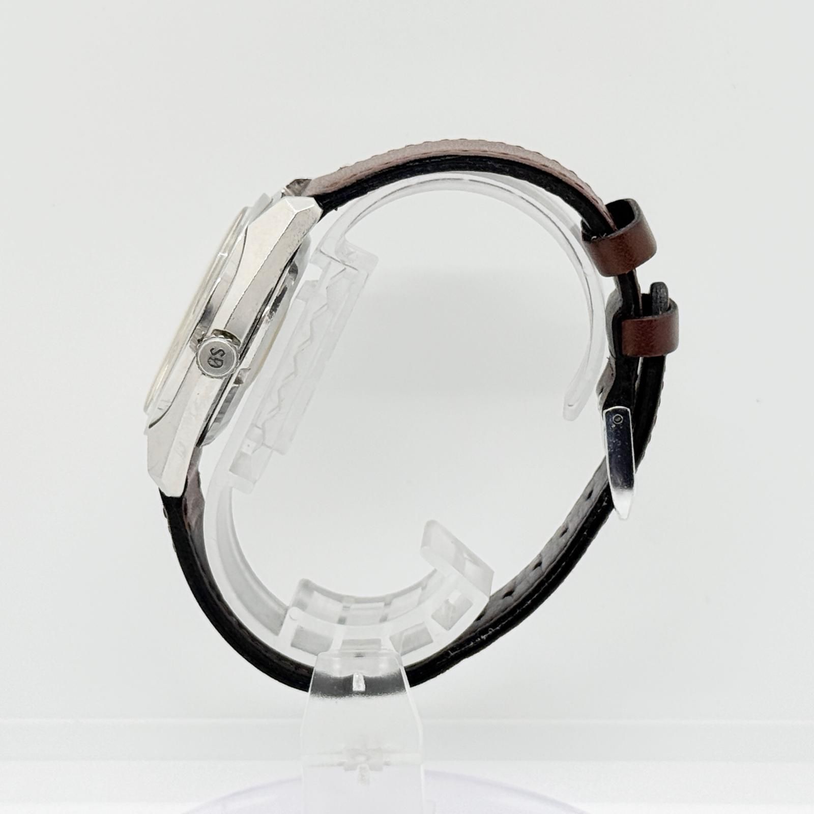  SEIKO セイコー ハイビート 36000 グランドセイコー 6145-8000 ブラウン AT メンズ メダリオン 腕時計 長袖シャツ 自動巻き時計 腕時計(アナログ)