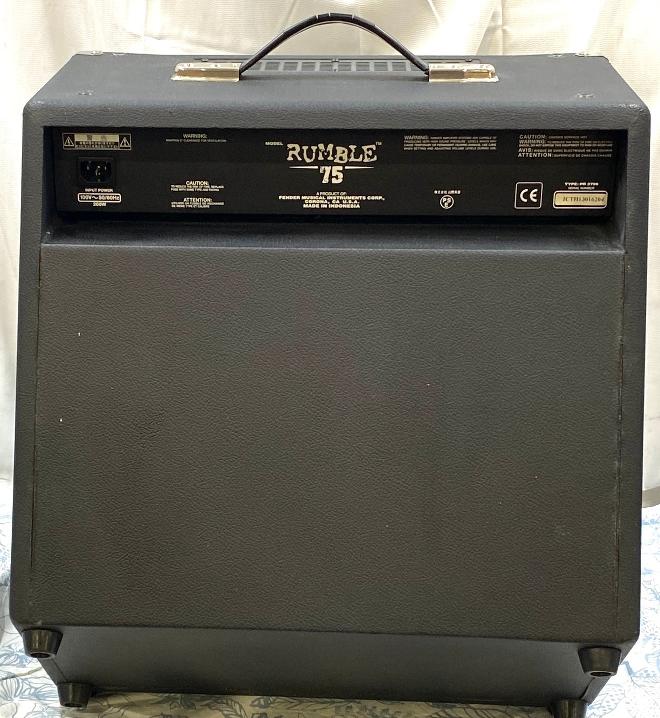 FENDER Rumble 75 Bass Combo Amp Black フェンダーベースアンプ