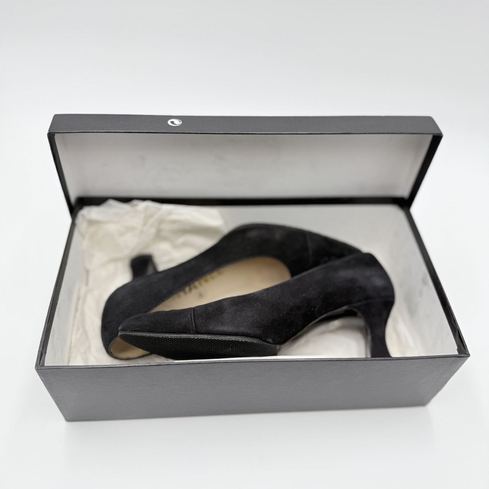 CHANEL（シャネル） ココマーク パンプス スエード ブラック ポイン