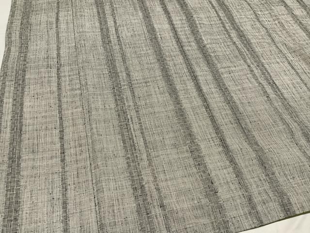 平和屋着物○本場結城紬 重要無形文化財 間道 正絹 逸品 AABG0408ph