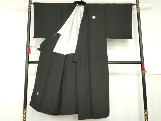 平和屋着物○男性 黒紋付 正絹 逸品 AABF9150cs - メルカリ