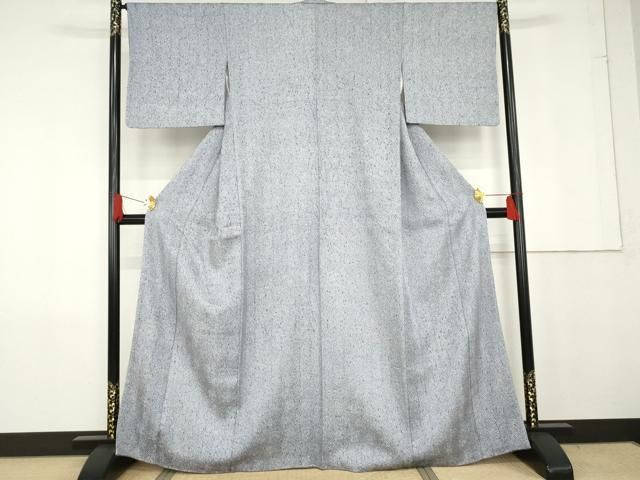 平和屋着物●名門　藤娘きぬたや・杢目絞り　小紋　霞文　正絹　逸品　AABG0301cs 平和屋着物○名門 藤娘きぬたや・杢目絞り 小紋 霞文 正絹 逸品