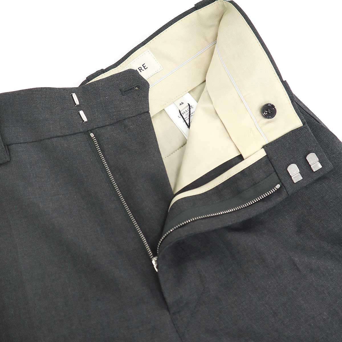 LEMAIRE ルメール STRAIGHT TAILORED PANTS ストレートテーラードパンツ PA1253 LF1048 グレー 46 LEMAIRE ルメール STRAIGHT TAILORED PANTS ストレートテーラード