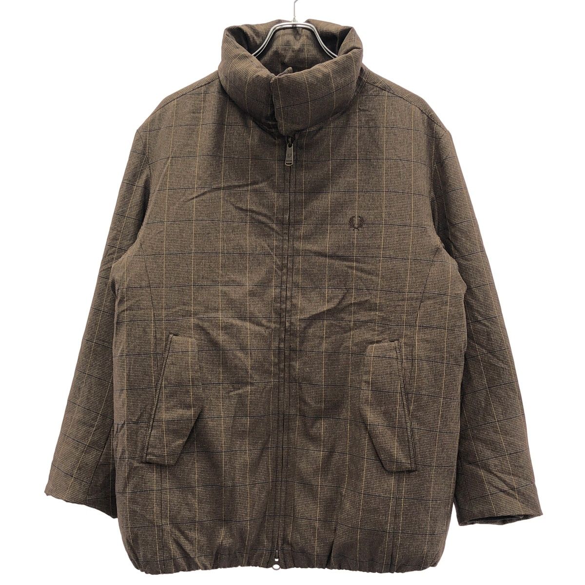 FRED PERRY フレッドペリー チェック柄 ダウンジャケット F2573 