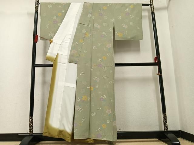 平和屋着物●上質な小紋　舞花文　正絹　逸品　AABG4102ph 平和屋着物○上質な小紋 舞花文 正絹 逸品 AABG4102ph - メルカリ