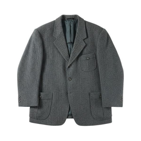 ハリスツイード Harris Tweed ジャケット 厚手 ヘリンボーン柄 ウール 