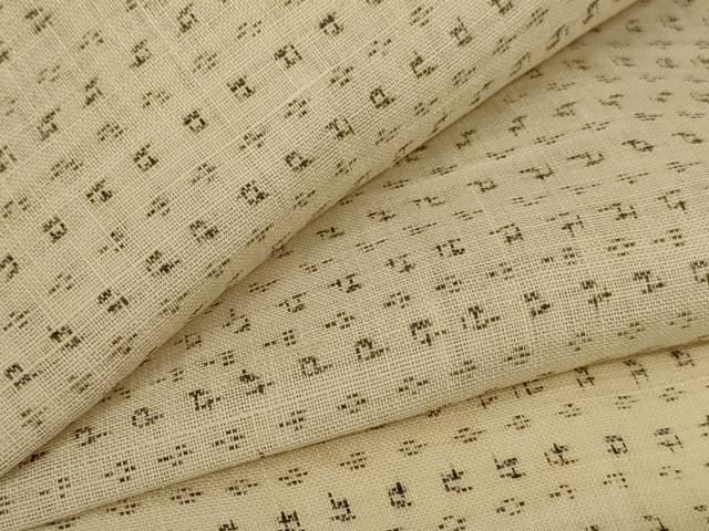 平和屋着物*極上 夏物 男性 沖縄県無形文化財指定 本場八重山上布 絣柄 麻 逸品 AABG5574jd