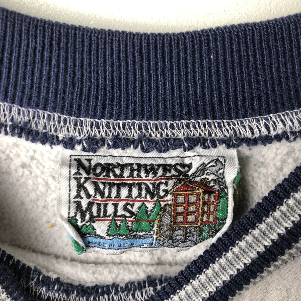 古着 90年代 NORTHWEST KNITTING MILLS カレッジスウェットシャツ 