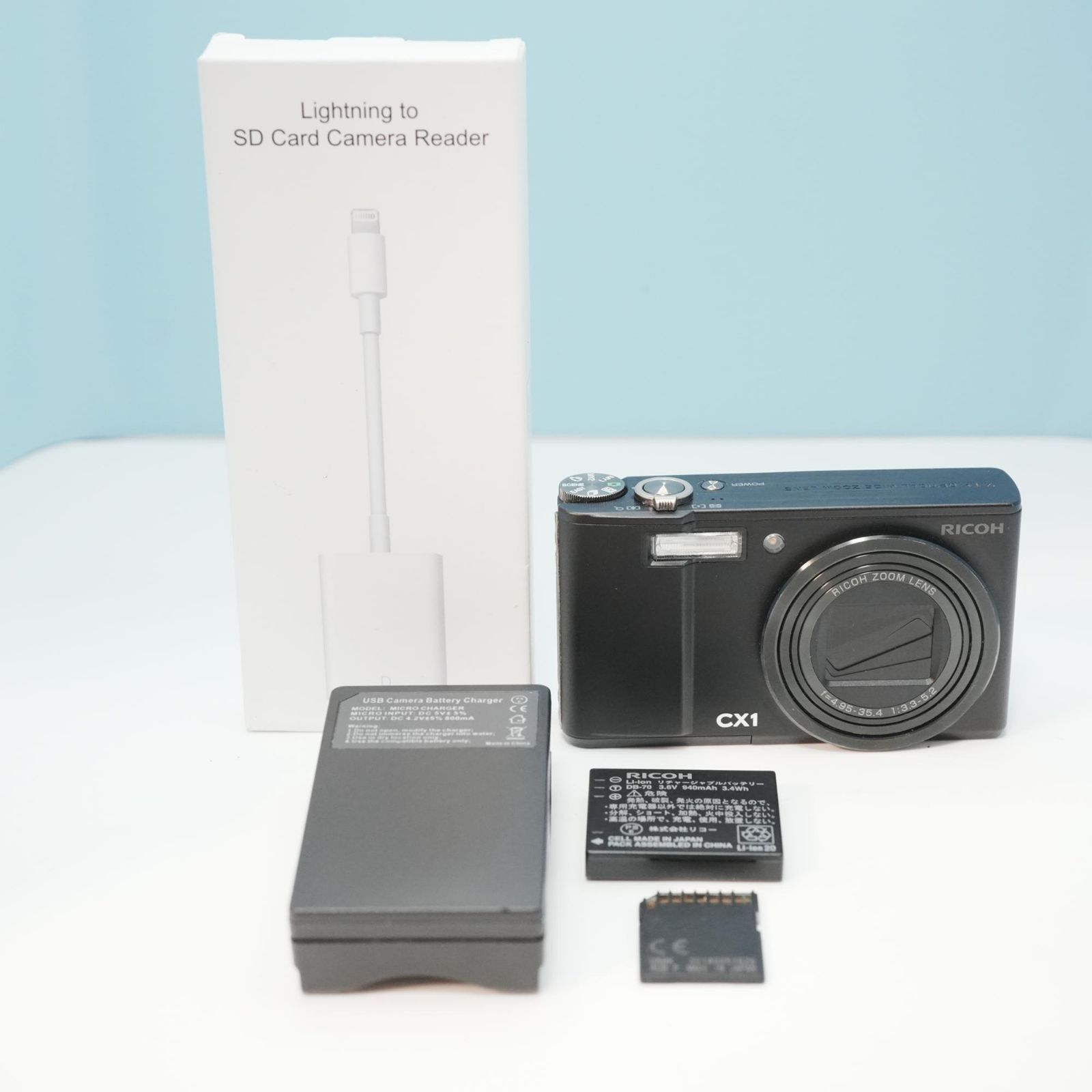 RICOH CX1 デジカメ スマホ転送OK フルセット 美品 a5801 - メルカリ