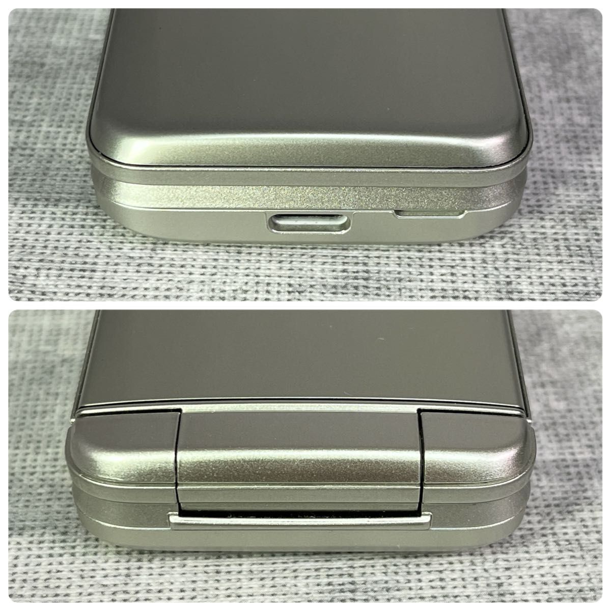 美品 京セラ KYF43 かんたんケータイ ガラケー ゴールド SIMフリー