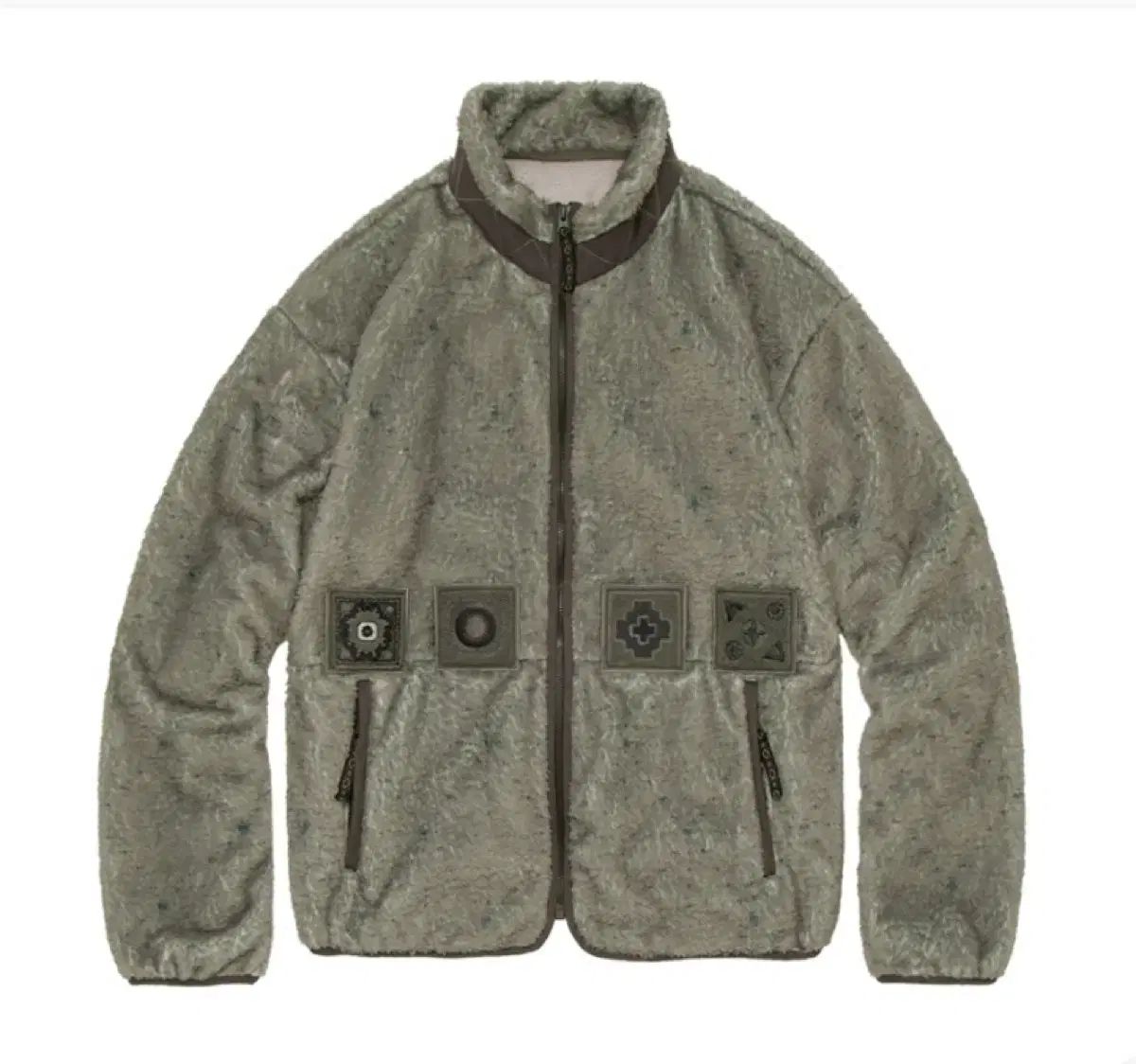 (4) ポリテルシェルパ フリース ジャケット ベージュ