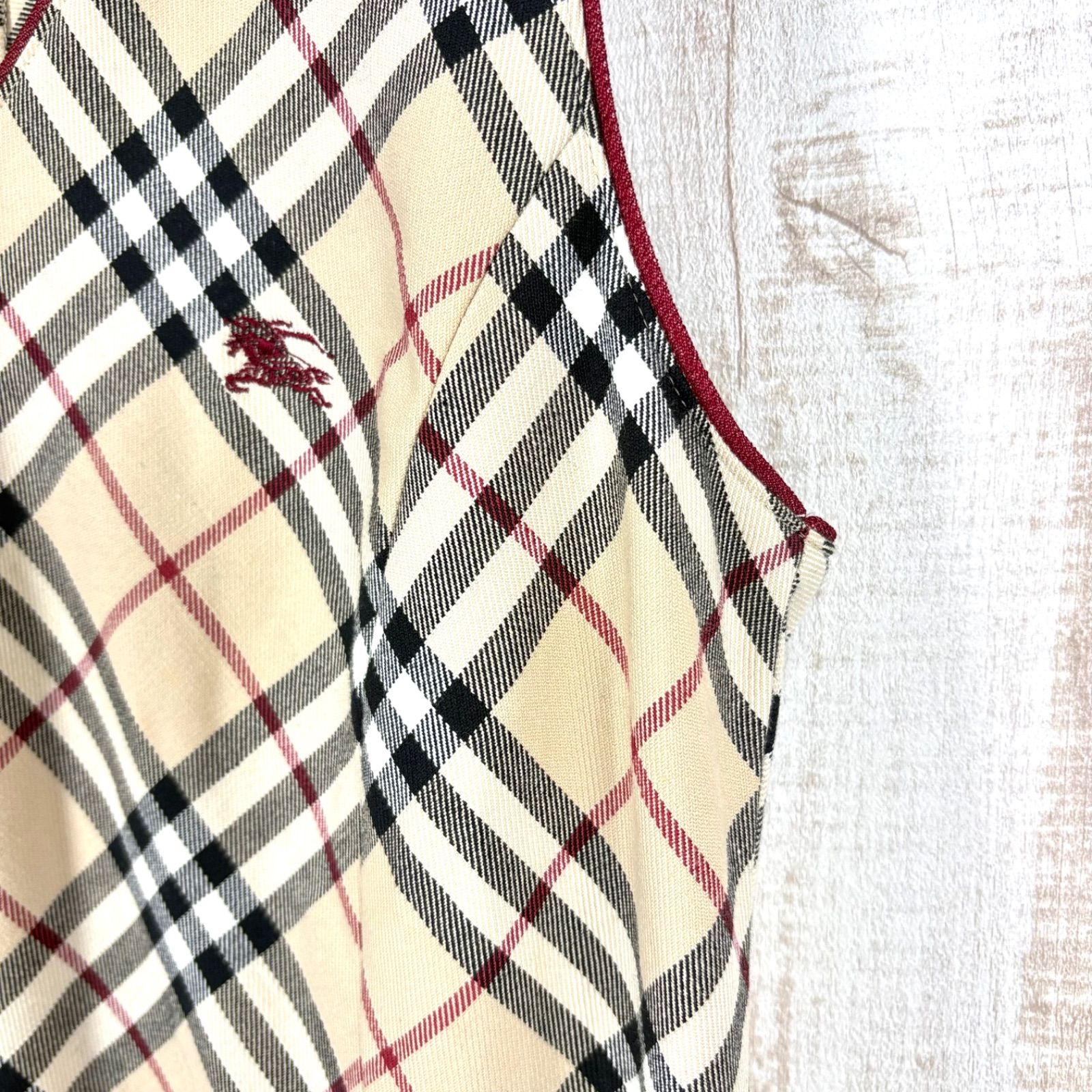 00s BURBERRY BLUE LABEL バーバリーブルーレーベル ホースロゴ刺繍