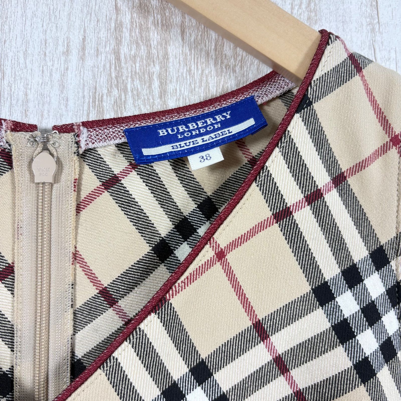 00s BURBERRY BLUE LABEL バーバリーブルーレーベル ホースロゴ刺繍