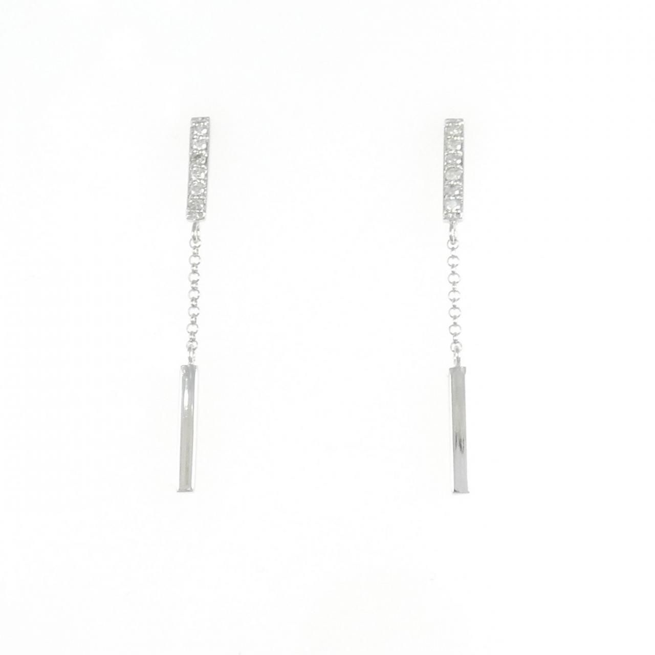 K14WG ダイヤモンド ピアス 0.10CT 【公式通販】