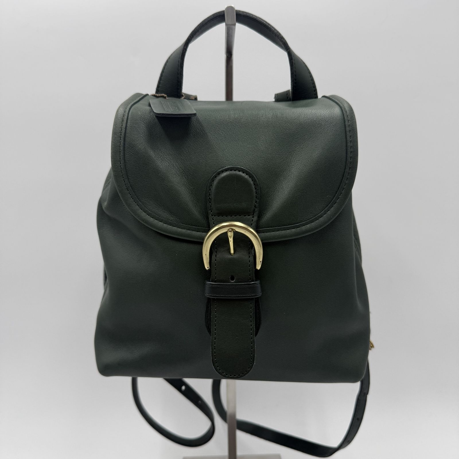 COACH（コーチ）オールドコーチ レザー リュック ダークグリーン