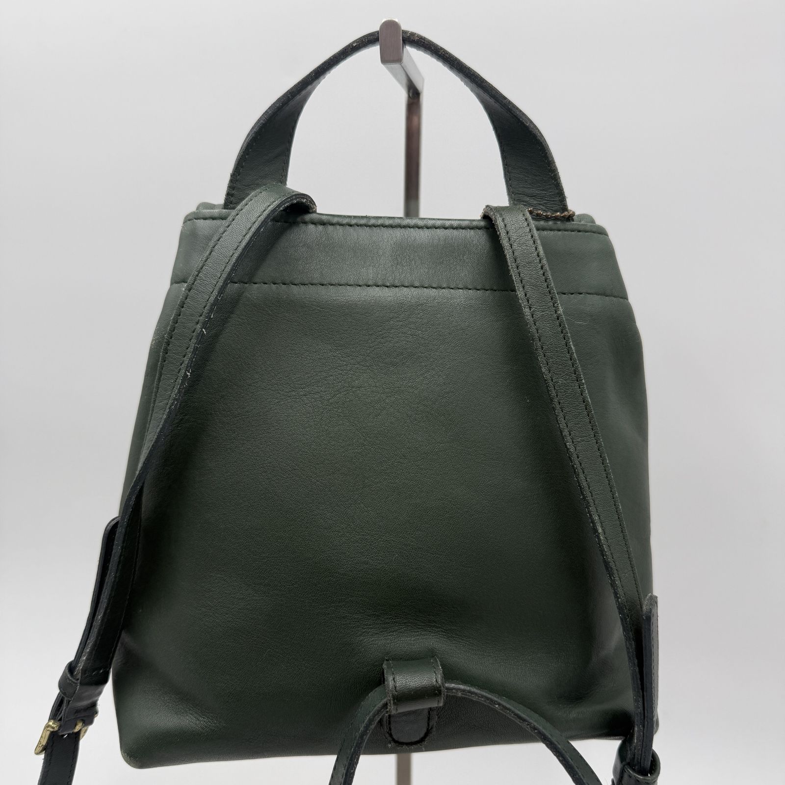 COACH（コーチ）オールドコーチ レザー リュック ダークグリーン