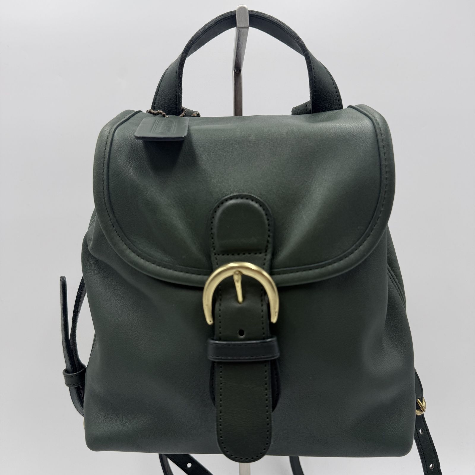 COACH（コーチ）オールドコーチ レザー リュック ダークグリーン