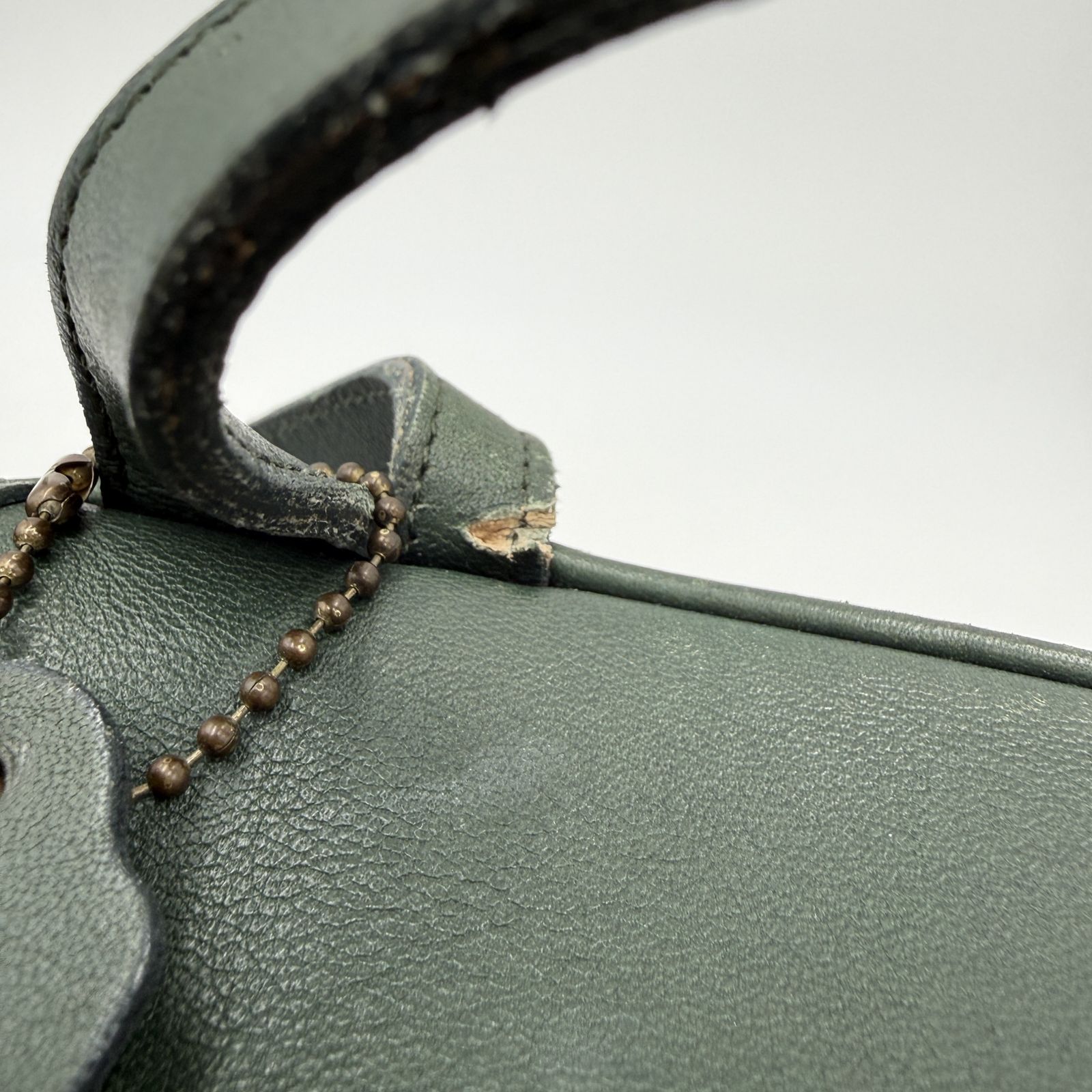 COACH（コーチ）オールドコーチ レザー リュック ダークグリーン