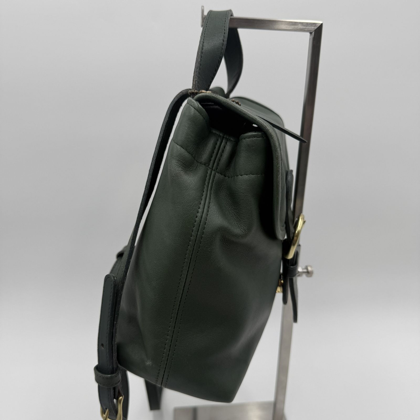 COACH（コーチ）オールドコーチ レザー リュック ダークグリーン