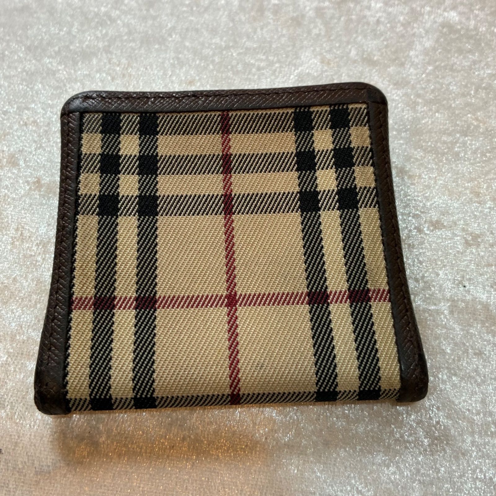 バーバリー BURBERRY ノバチェック キャンバスレザー コインケース