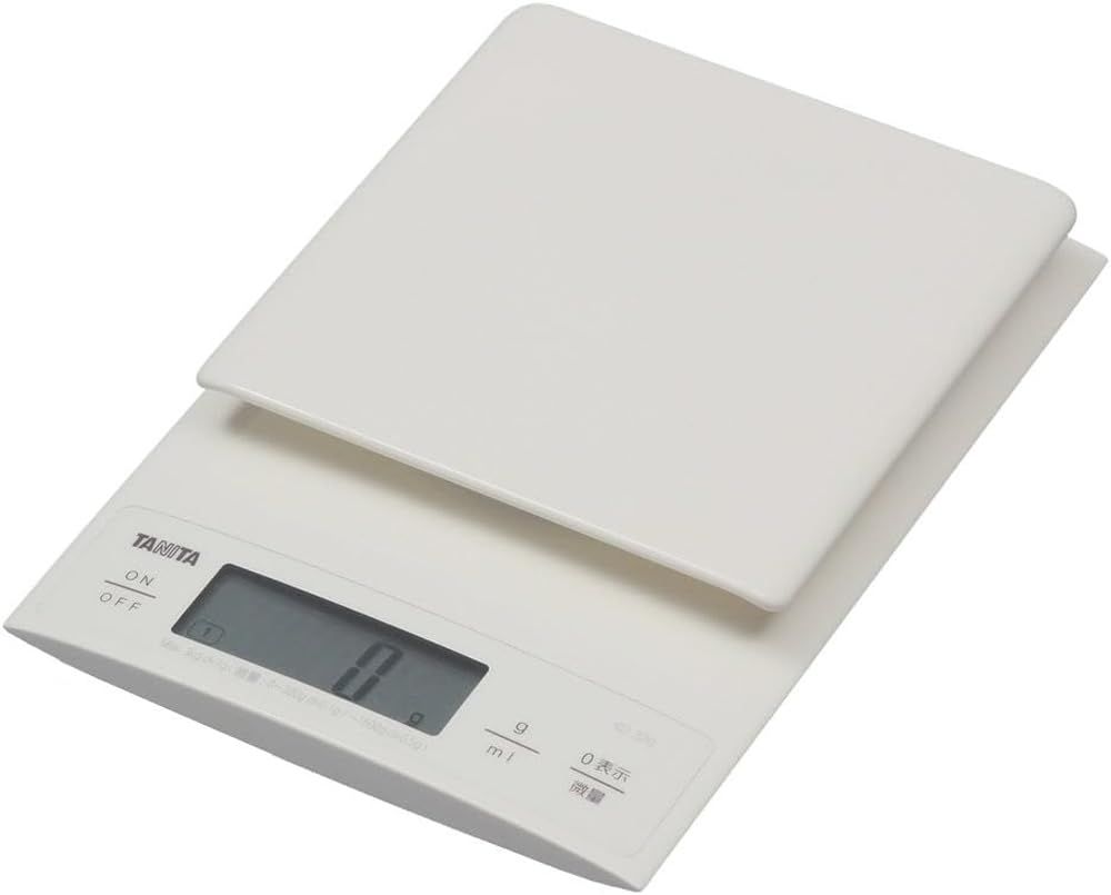 タニタ クッキングスケール 0.1g単位 3kgまで計れる ホワイト KD-320 WH キッチン はかり 料理 デジタル [7)ホワイト] [0.1g単位/3kgまで]