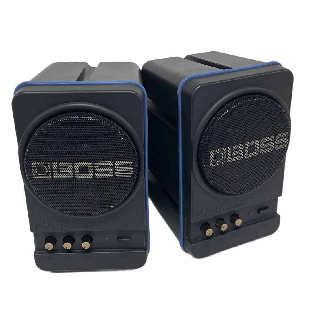 BOSS MA-12 アンプ 内蔵 モニター スピーカー ペア 音響 機器 機材