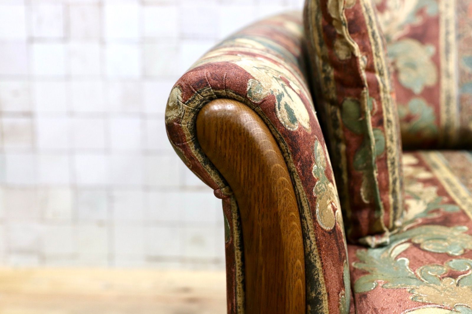 GMIK875○飛騨産業 / HIDA キツツキ 2人掛けソファ ラブソファ レトロ