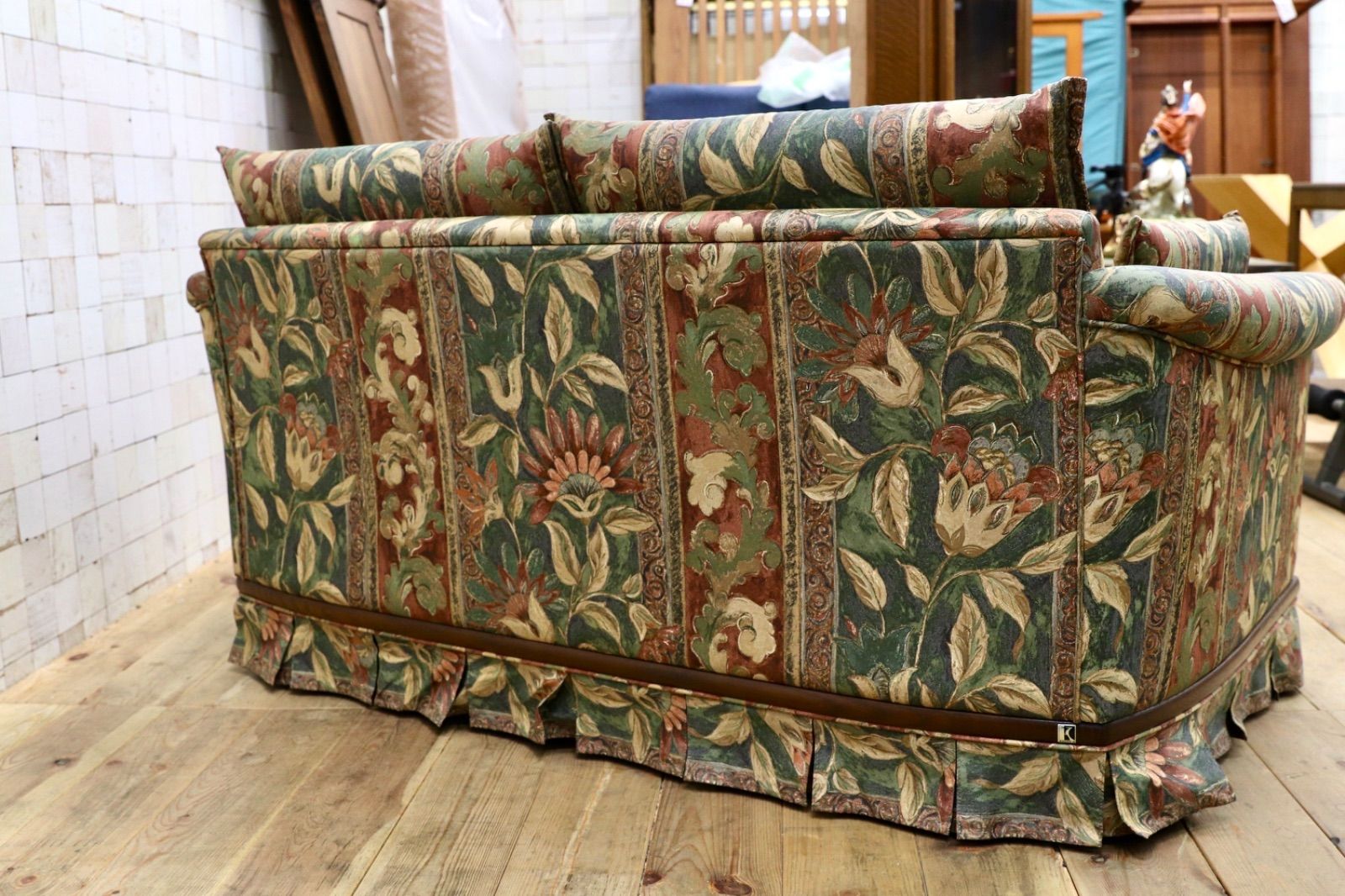 GMIK875○飛騨産業 / HIDA キツツキ 2人掛けソファ ラブソファ レトロ