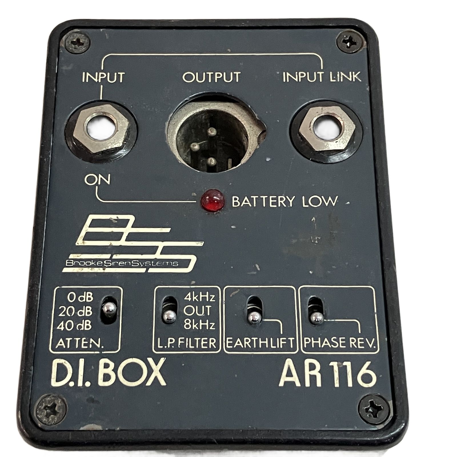 BSS AR-116 Active D.I. Box アクティブ ダイレクトボックス 名機 プロ