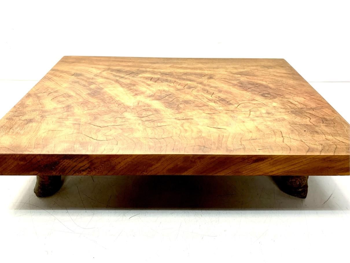 貴重 アンティーク花台 天然木 ヴィンテージ雑貨 観葉植物 レトロ