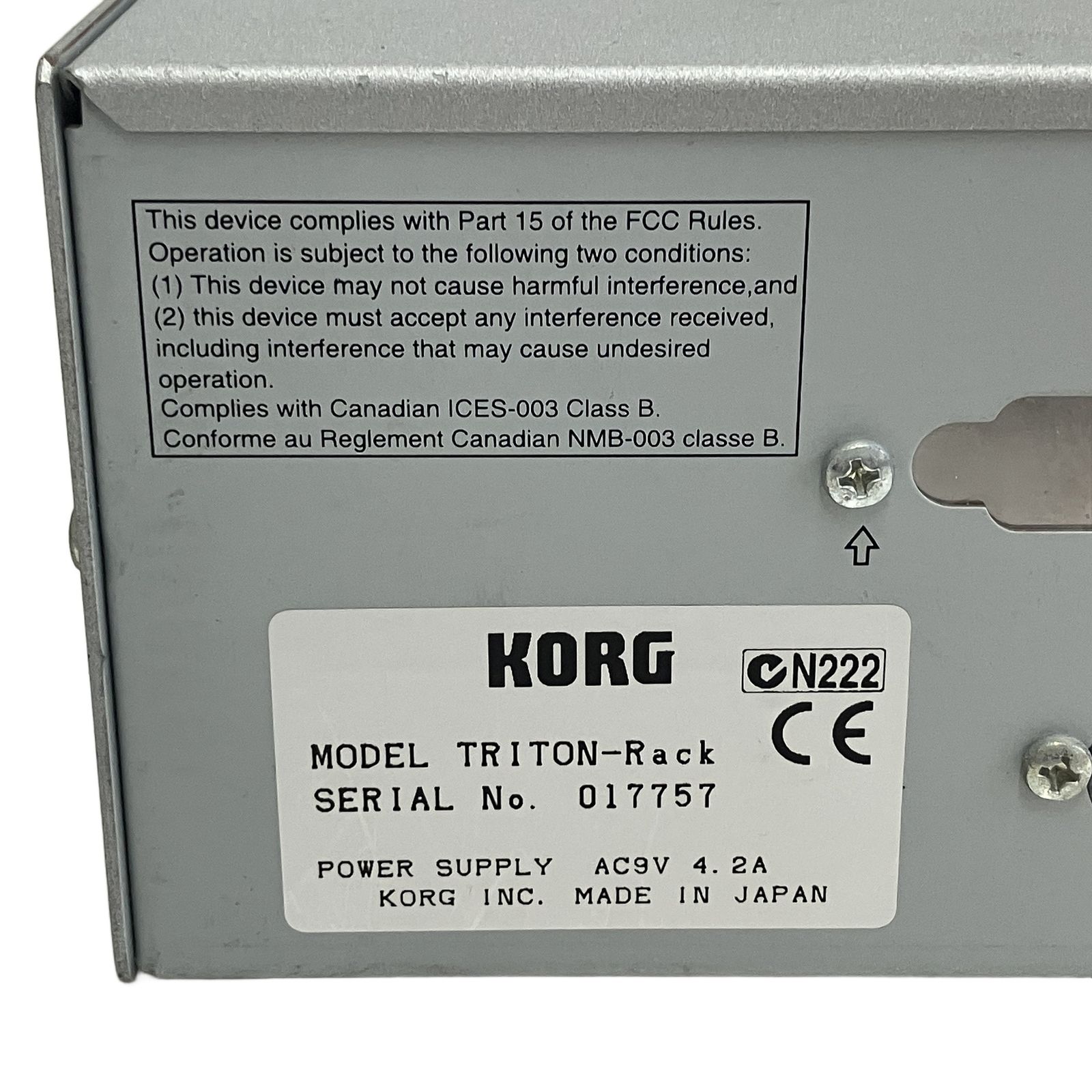 国内取り扱い店舗 KORG TRITON-RACK 音源モジュール