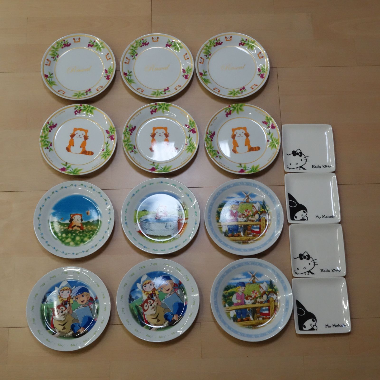 世界名作劇場 フランダースの犬 あらいぐまラスカル etc.. お皿16枚