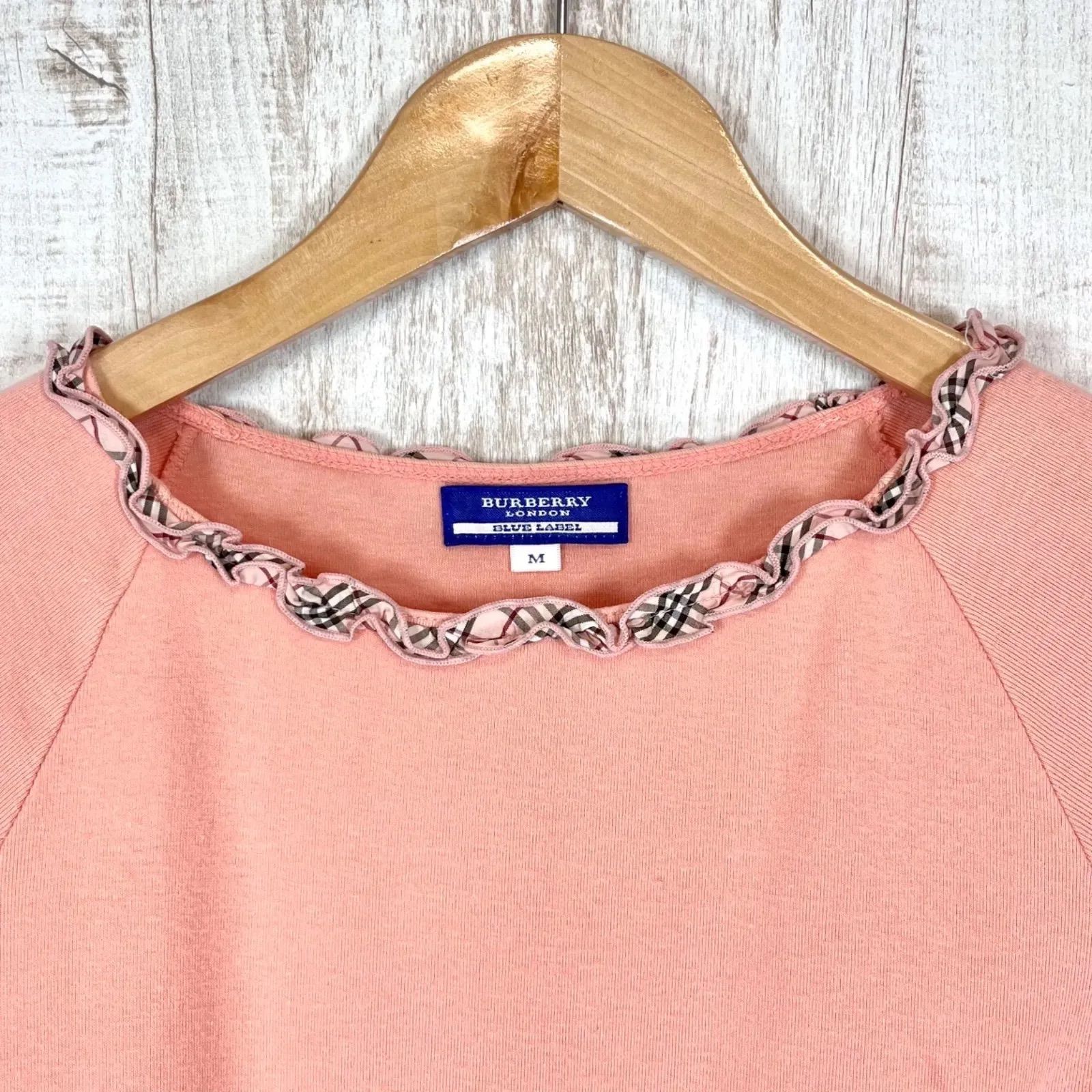 BURBERRY BLUE LABEL バーバリーブルーレーベル ホース ロゴ刺繍 ノバ 