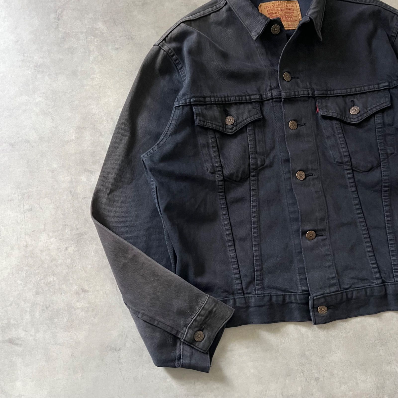 90s Levi's 70503 black denim jacket リーバイス 後染め ブラック