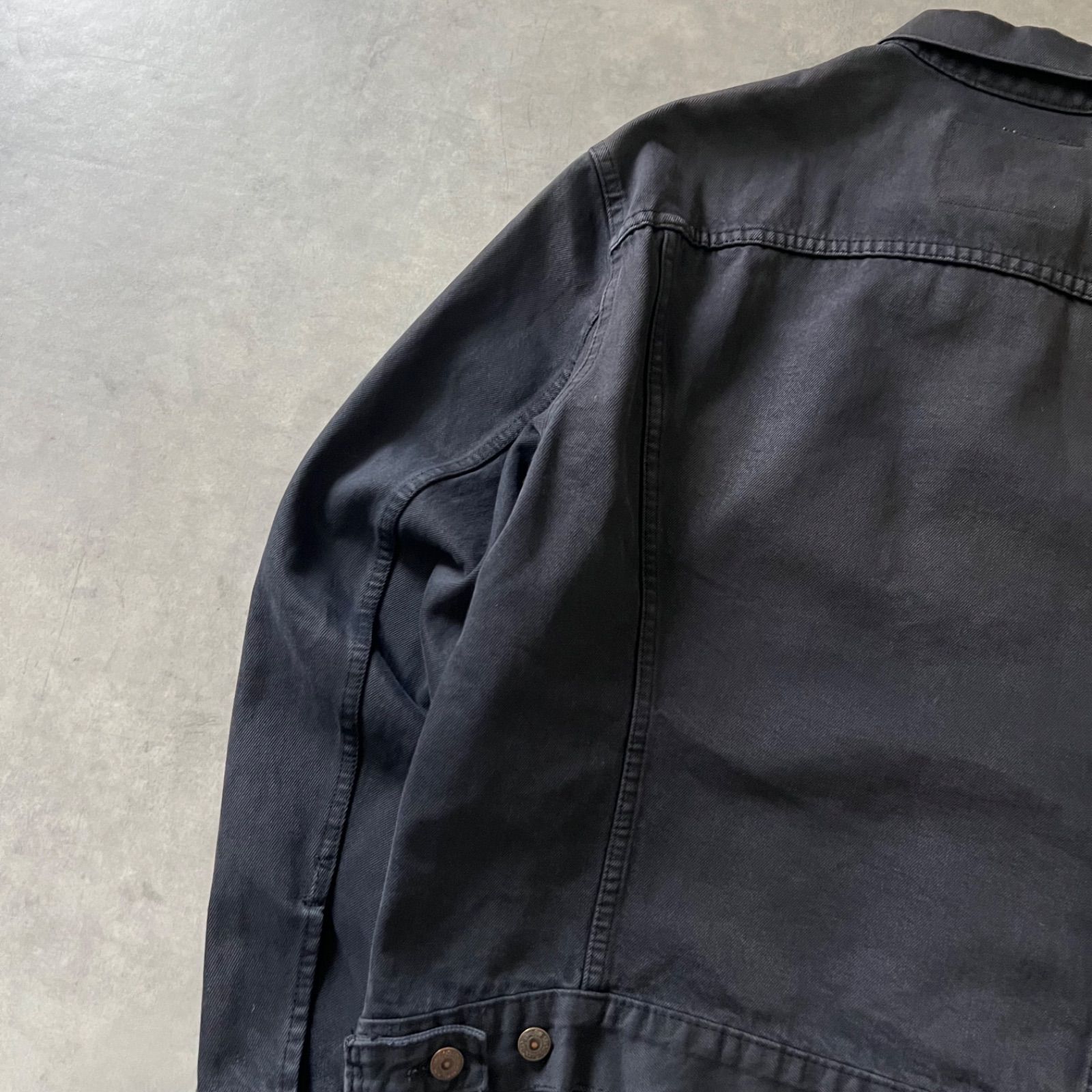 90s Levi's 70503 black denim jacket リーバイス 後染め ブラック