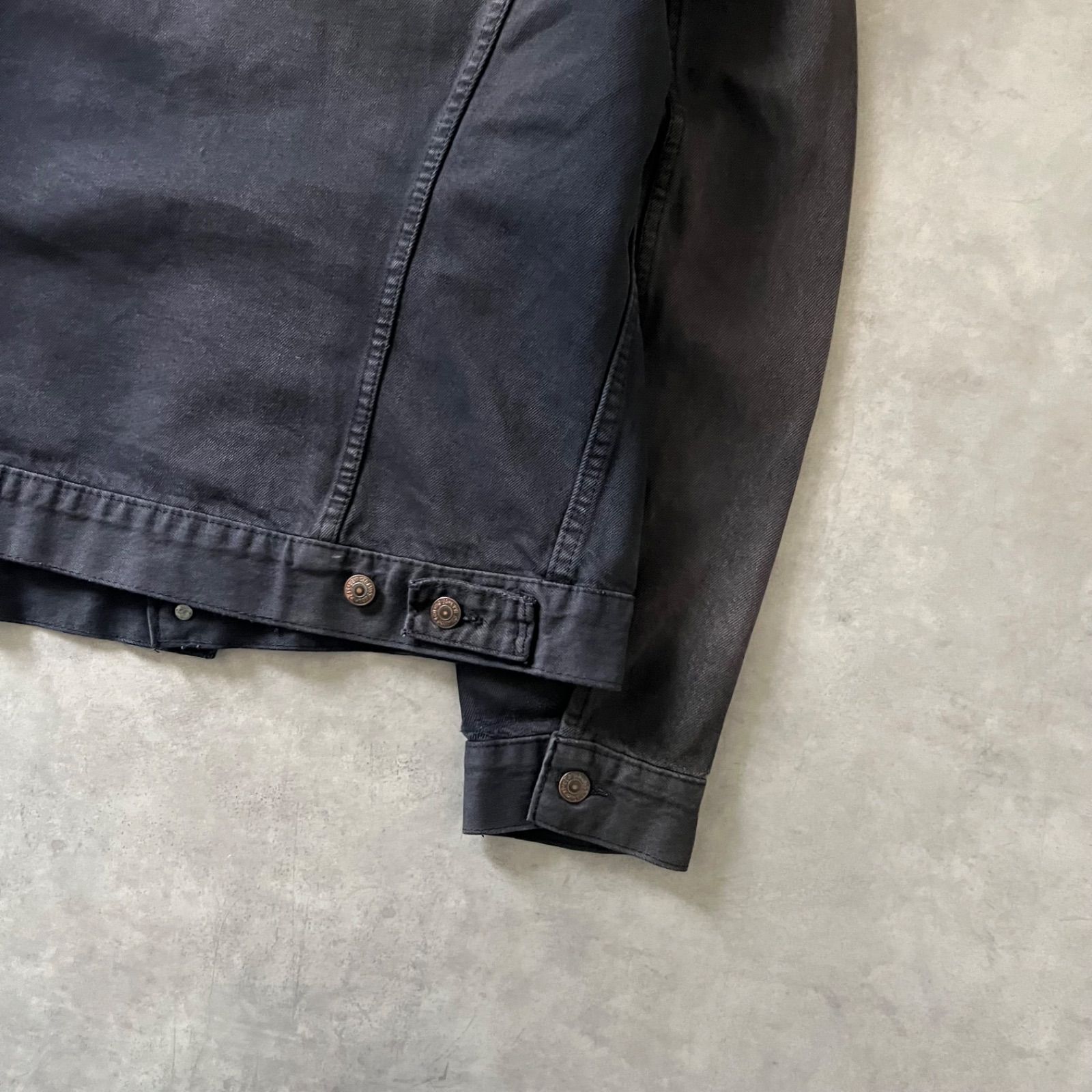 90s Levi's 70503 black denim jacket リーバイス 後染め ブラック