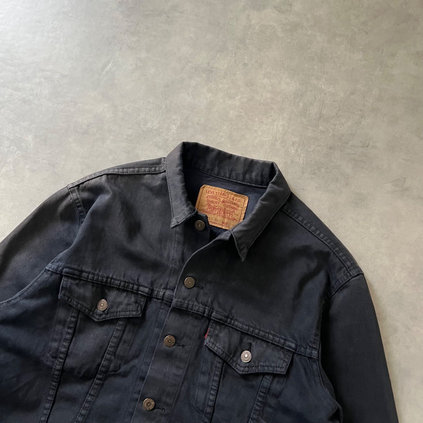 90s Levi's 70503 black denim jacket リーバイス 後染め ブラック