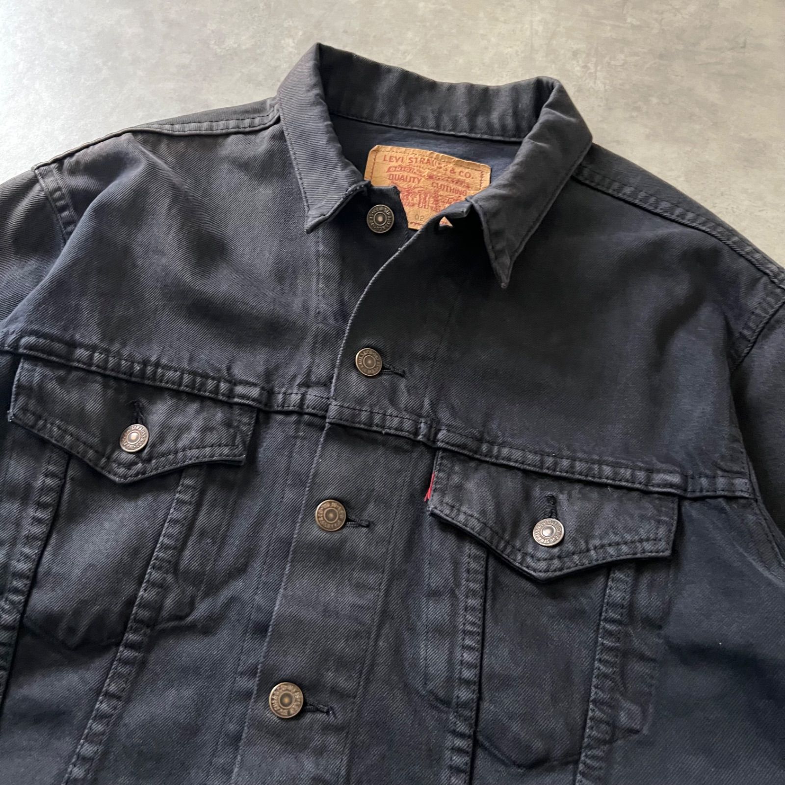 90s Levi's 70503 black denim jacket リーバイス 後染め ブラック