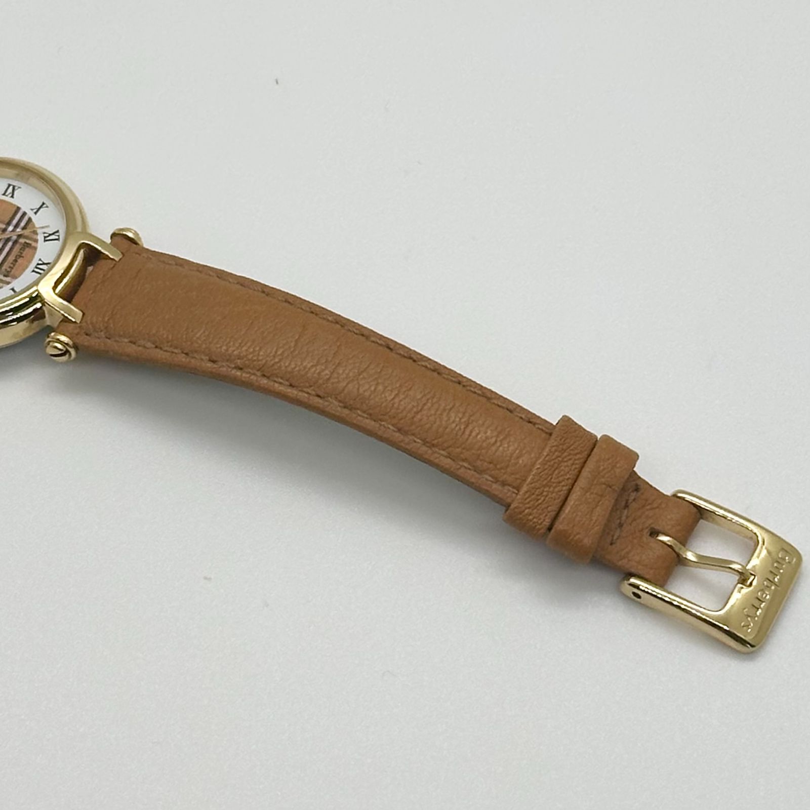 極美品 稼働 Burberry バーバリー 時計 11200L ラウンド ノバチェック