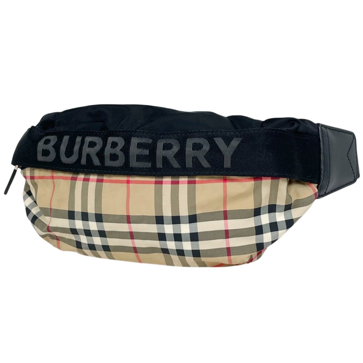 バーバリー BURBERRY チェック柄 ロゴ ボディバッグ ウエスト