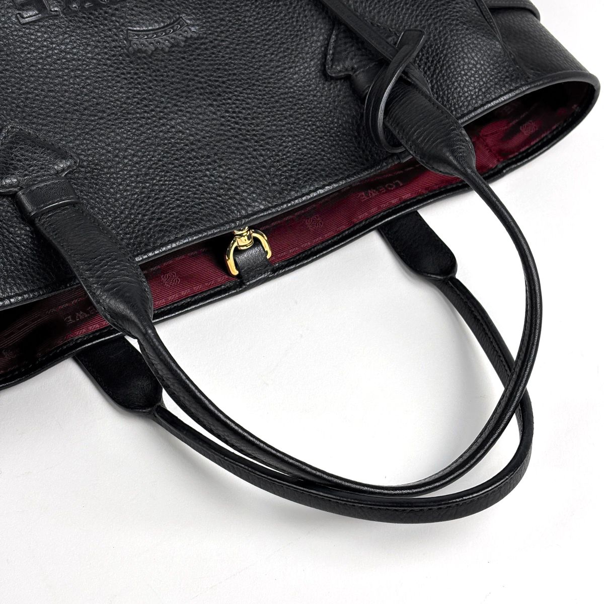 ロエベ LOEWE ヘリテージ スモール トートバッグ ロゴ ハンドバッグ 