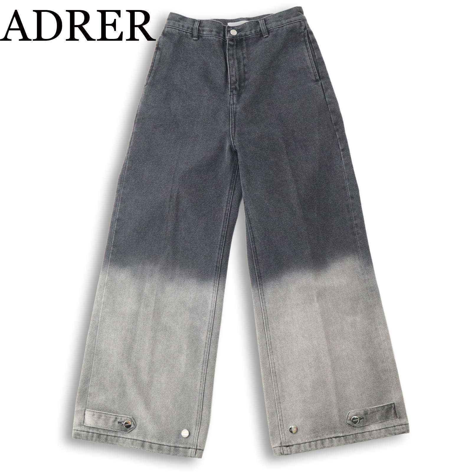 ADRER アドラー 通年 グラデーション☆ ワイド デニム パンツ ジーンズ 