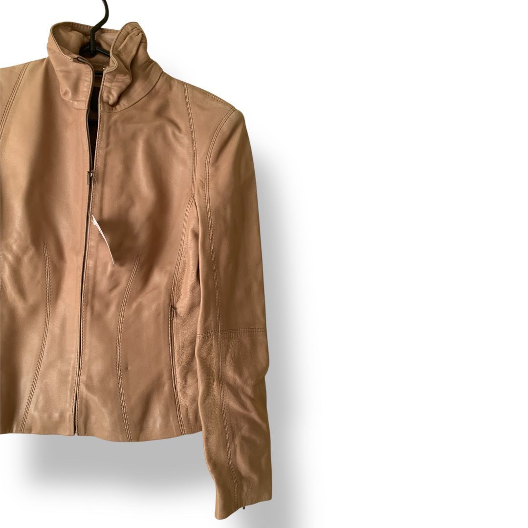 LOEWE(ロエベ) レザージャケット ピンクベージュ色 サイズ記載なし